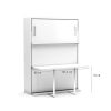 Tweepersoons bedkast Diva met bureau dicht